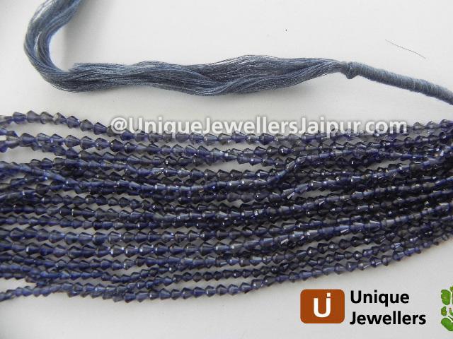 Iolite Faceted Drop Beads